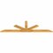 Ekena Millwork Saratoga Rough Sawn Timber Gable Bracket, Western Red Cedar, 84"W x 24"H x 2"D x 4"F, 7/12 Pitch GBW084X24X0204SAR00RWR - alternate 2